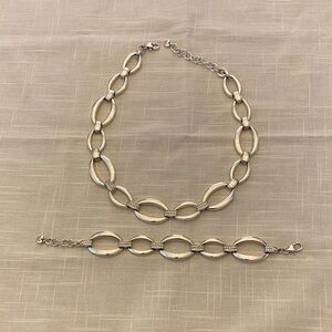 Brighton Silver Necklace and Bracelet Set